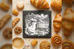 Coolest Snowman at the Rink Laser Engraving PNG Product Image 4
