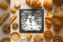 The Snowbound Embrace Laser Engraving PNG Product Image 1