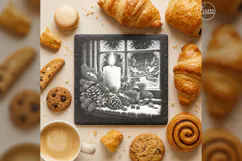 The Candle at Winterglass Classic Christmas Laser Engraving Product Image 1
