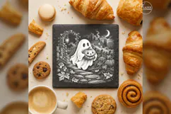 The Pumpkin Courier Cute Spooky Halloween Laser Engraving PN Product Image 3