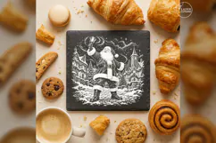 Bell of Midnight Santa Christmas Laser Engraving PNG Product Image 3