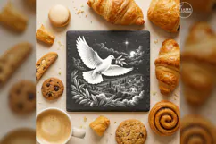 Dove of Peace Bethlehem Laser Engraving PNG Product Image 1