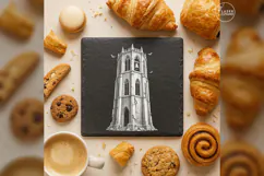 The Bat Belfry Haunted House Laser Engraving PNG Product Image 3