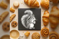 The Acorn Keeper Woodland Animal Laser Engraving PNG Product Image 3