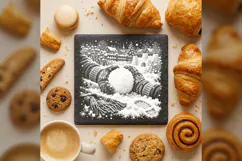Perfect Snowball Winter Wonderland Laser Engraving PNG Product Image 4