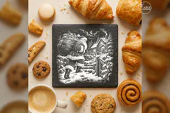 Giftkeeper's Climb Santa Christmas Laser Engraving PNG Product Image 4