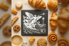 Christmas Angel Proclamation Laser Engraving PNG Product Image 4