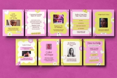 Breast Cancer Awareness Instagram Carousel &amp; Canva Template Product Image 2