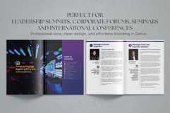 Canva Business Conference Program Book Template Product Image 2
