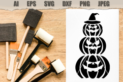 Stencil Halloween Pumpkin Stack Product Image 2