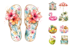 Summer Beach Sublimation Clipart PNG Bundle Product Image 3