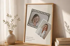 Film Strip Neutral Photo Collage Editable Canva Template Product Image 2