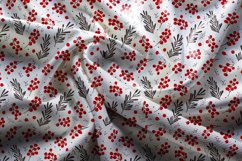 Festive Red Berry Winter Pattern Set Product Image 2