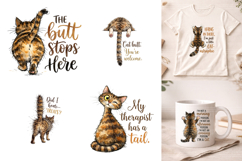 Funny Sassy Cat Quotes PNG Bundle Pack Product Image 2