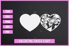 Valentine Card SVGs, Happy Valentine's greeting card SVG Product Image 1