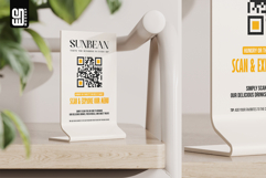 QR Code Menu Sign Mockup Product Image 2