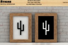Cactus Frame SVG Laser Cut file / Glowforge Template 592 Product Image 2