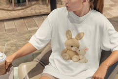Mom &amp; Baby Bunny Crochet PNG Product Image 2