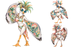 Funny Beach Seagulls Sublimation PNG Product Image 2