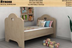 Baby Cot Svg / Nursery Cradle Crib Laser cutting file 571 Product Image 1