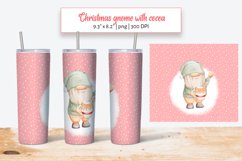 20 oz Tumbler Sublimation Christmas Gnome with cocoa mug Product Image 1