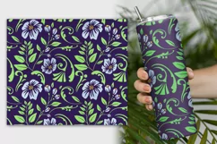Classic Floral Print Skinny Tumbler wraps Product Image 2