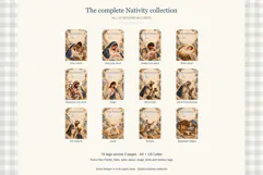 Christmas Gift Tags Nativity Printable Product Image 4