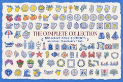 Dolce Riviera Mediterranean Folk Clipart Bundle Product Image 2