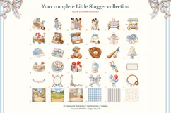 Baseball Baby Shower Clipart Product Image 2