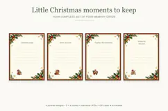 Christmas Memory Cards, Snowy Bee Journaling Printables Product Image 2