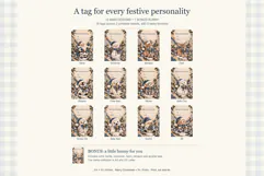 Blue Gingham Christmas Gift Tags Product Image 3