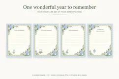 First Birthday Memory Cards, Printable Golf Journaling Note Product Image 2