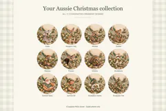 Aussie Christmas Ornament Sublimations Product Image 3