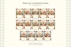 Woodland Animals Printable Christmas Money Cards Product Image 4