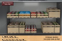 Kitchen Storage Boxes / Cupboard Organise Stackable Box SVG Product Image 1