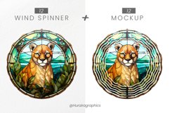 Mountain Lion Wind Spinner Sublimation - 24 Variations Product Image 2