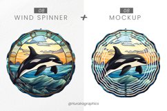 Killer Whale Wind Spinner Sublimation - 16 Variations Product Image 2
