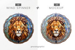 Lion Wind Spinner Sublimation - 32 Variations Product Image 2