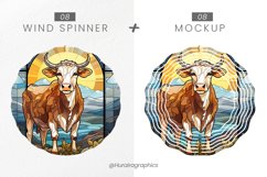 Cow Wind Spinner Sublimation Bundle Product Image 2