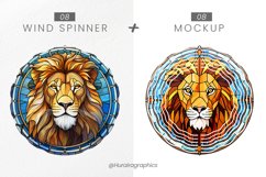 African Lion Wind Spinner Sublimation - 16 Variations Product Image 2