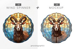 Goat Wind Spinner Sublimation Bundle Product Image 2