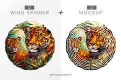 Leopard Wind Spinner Sublimation - 24 Variations Product Image 2