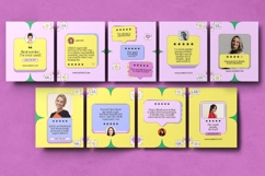 Customer Testimonial Instagram carousel &amp; Canva Template Product Image 2
