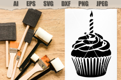 Stencil Cupcake Birthday Product Image 2