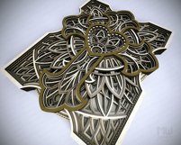 3D SVG Cross, Laser cut Cross, Layered Cross SVG - Cr39 Product Image 3