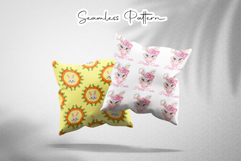 Cute Easter Bunny Carrot Seamless Pattern Product Image 3