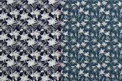 Luxury Floral Line Art Seamless Pattern Product Image 2