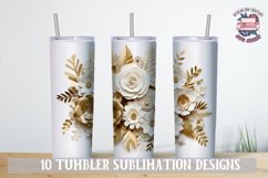 3d Tumbler Wrap Flower Sublimation bundle 20 oz Wedding Product Image 3