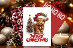 Christmas Greeting Card, Winter Card, PDF, JPG Product Image 1