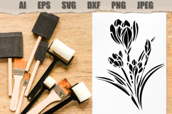 Stencils Crocus Flowers Product Image 2